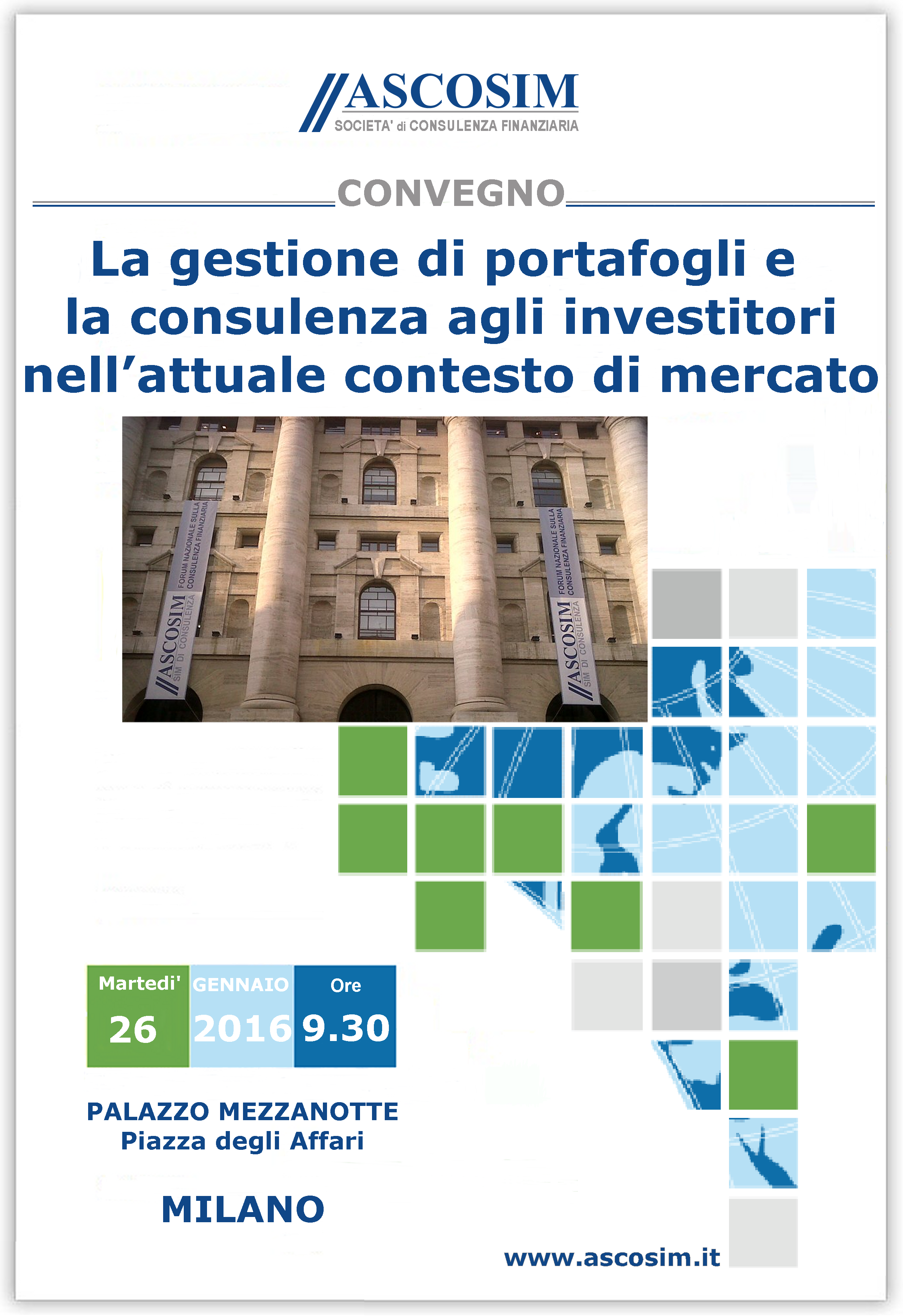 La gestione di portafogli e la consulenza agli investitori 